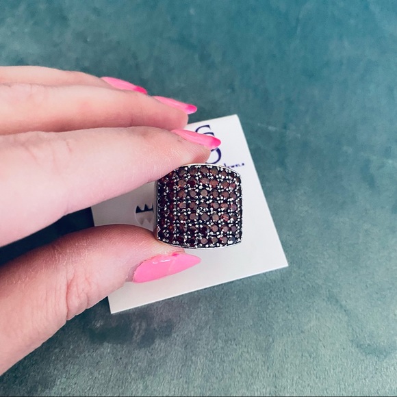 NWT Savvy Cie Jewels Sterling Silver Mocha Zircon Ring - Picture 4 of 7